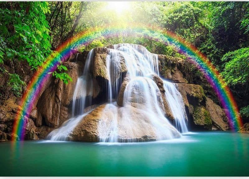 Fotomurale Waterfall of Fulfilled Wishes in Carta da parati Collezione Casa - Trebisacce, commercioVirtuoso.it