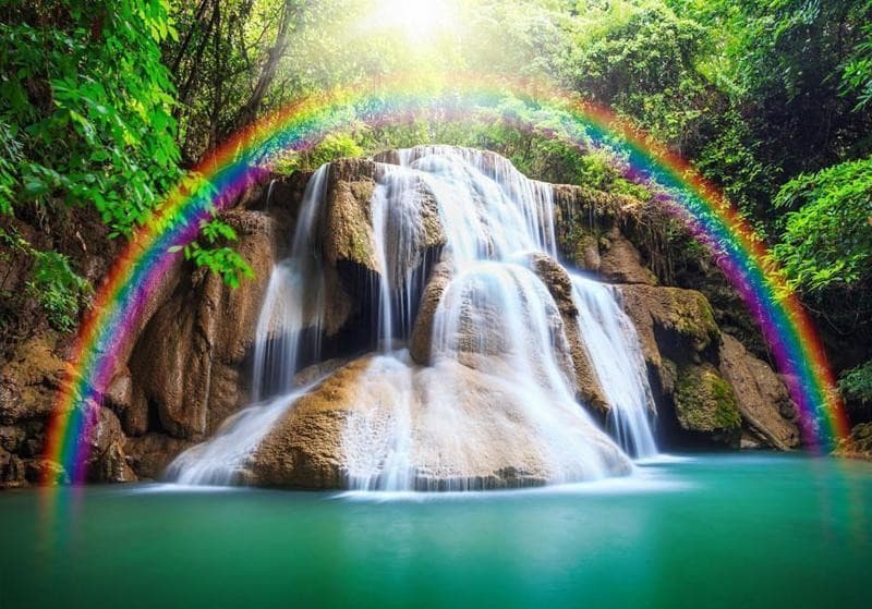 Fotomurale Waterfall of Fulfilled Wishes in Carta da parati Collezione Casa - Trebisacce, commercioVirtuoso.it