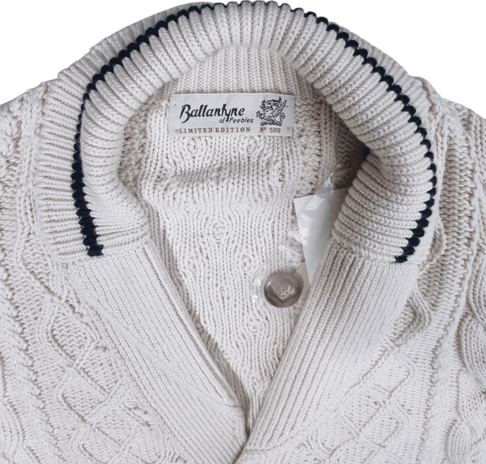 Cardigan Uomo Ballantyne Jaquard - Bottoni 100% Cotone Eleganza Italiana in Maglia Premium in Cardigan Couture - Sestu, commercioVirtuoso.it