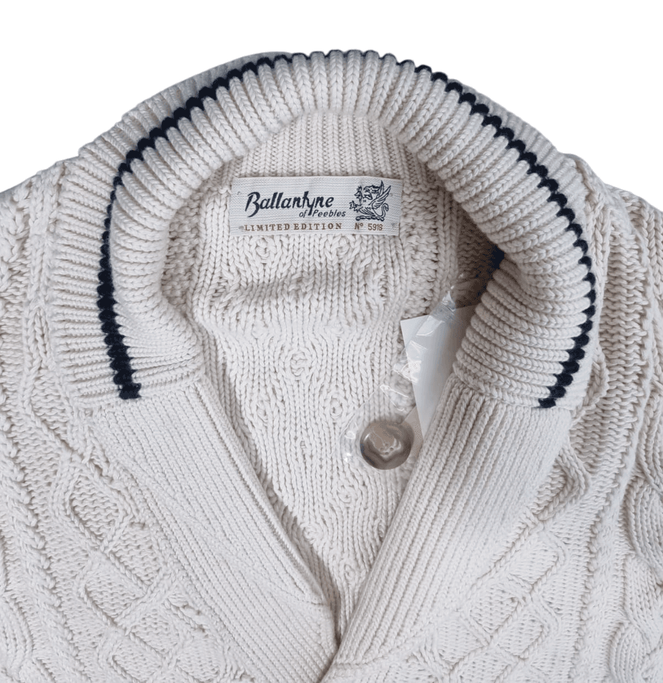 Cardigan Uomo Ballantyne Jaquard - Bottoni 100% Cotone Eleganza Italiana in Maglia Premium in Cardigan Couture - Sestu, commercioVirtuoso.it