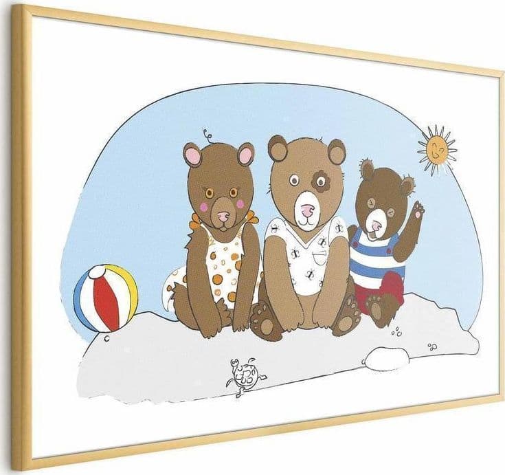 Poster - Bears on the Beach in Poster e stampe Collezione Casa - Trebisacce, commercioVirtuoso.it