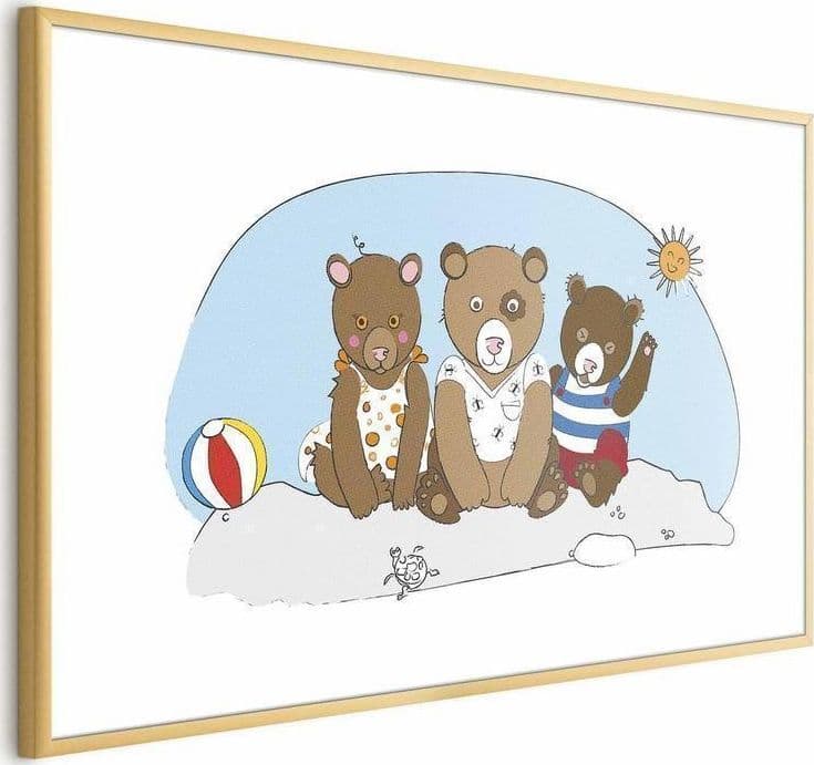 Poster - Bears on the Beach in Poster e stampe Collezione Casa - Trebisacce, commercioVirtuoso.it