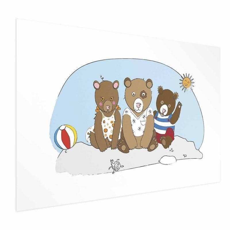 Poster - Bears on the Beach in Poster e stampe Collezione Casa - Trebisacce, commercioVirtuoso.it