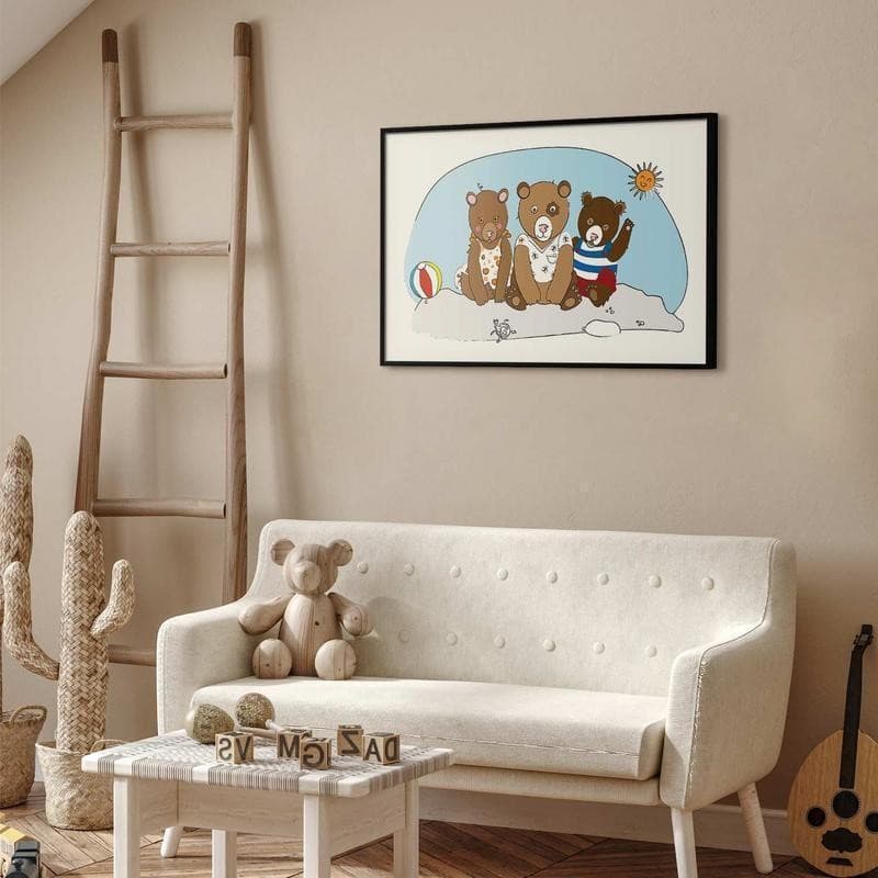 Poster - Bears on the Beach in Poster e stampe Collezione Casa - Trebisacce, commercioVirtuoso.it