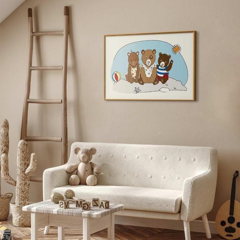 Poster - Bears on the Beach in Poster e stampe Collezione Casa - Trebisacce, commercioVirtuoso.it