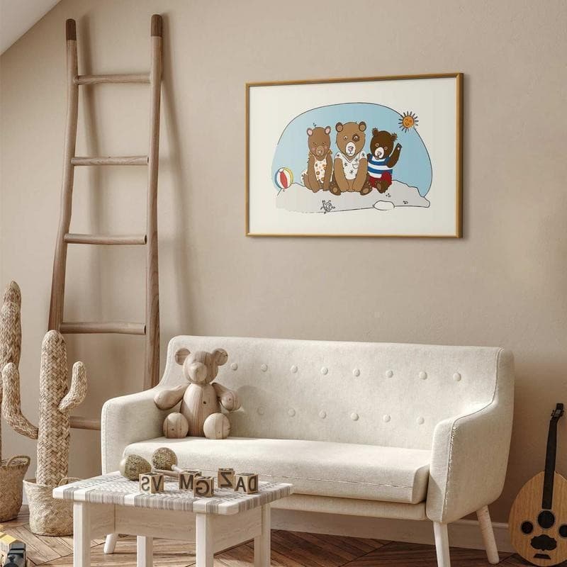 Poster - Bears on the Beach in Poster e stampe Collezione Casa - Trebisacce, commercioVirtuoso.it