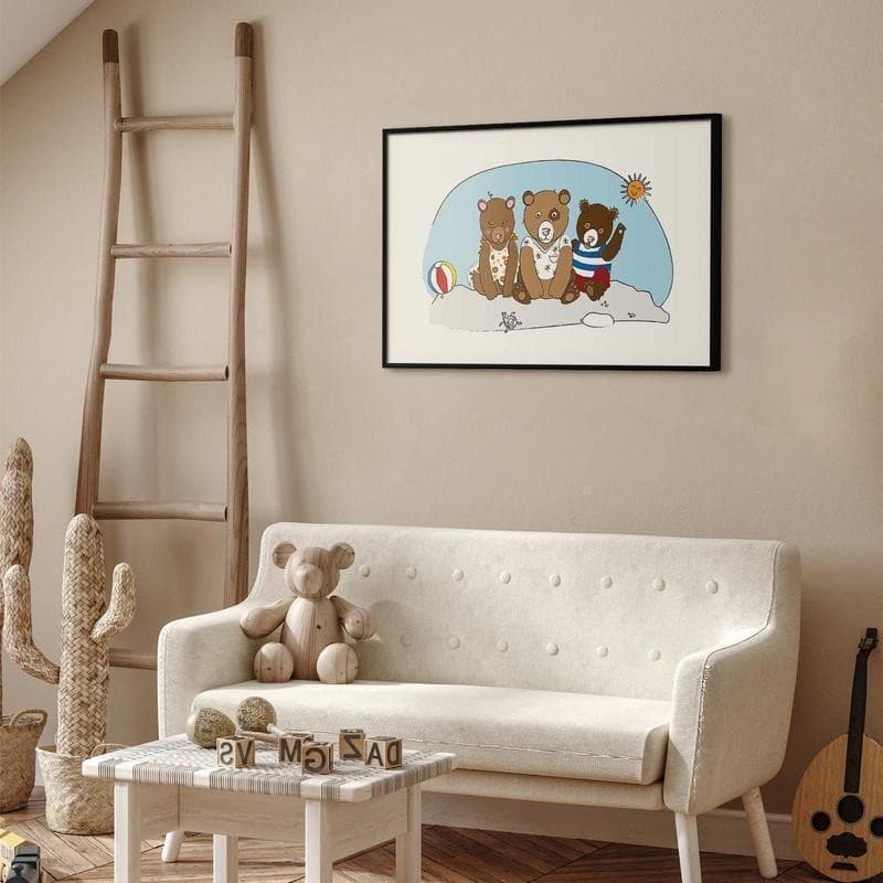 Poster - Bears on the Beach in Poster e stampe Collezione Casa - Trebisacce, commercioVirtuoso.it