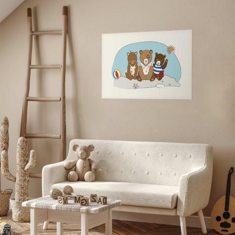 Poster - Bears on the Beach in Poster e stampe Collezione Casa - Trebisacce, commercioVirtuoso.it