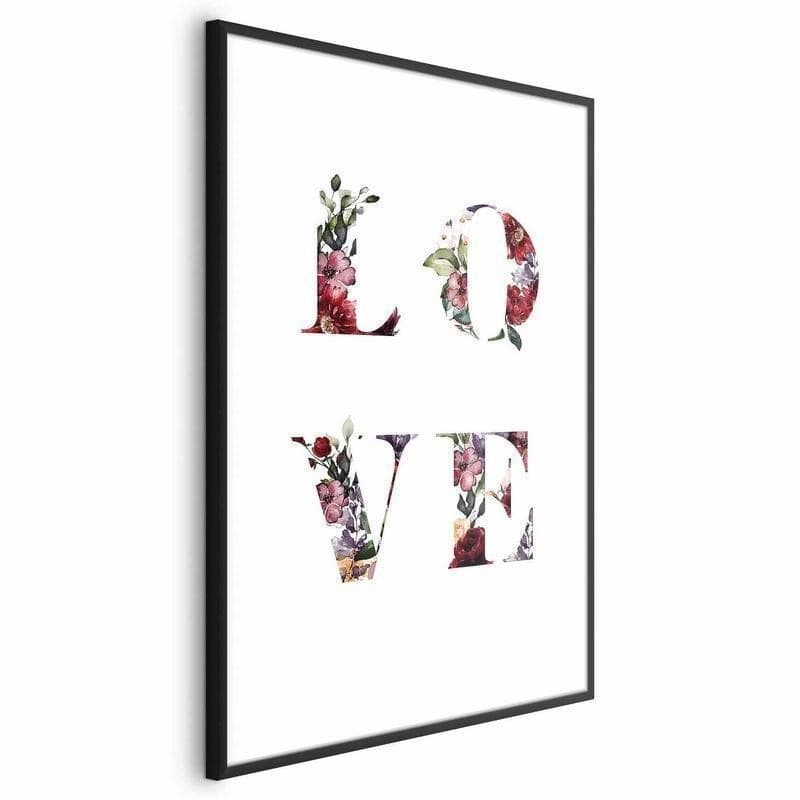 Poster - Love in Flowers in Poster e stampe Collezione Casa - Trebisacce, commercioVirtuoso.it