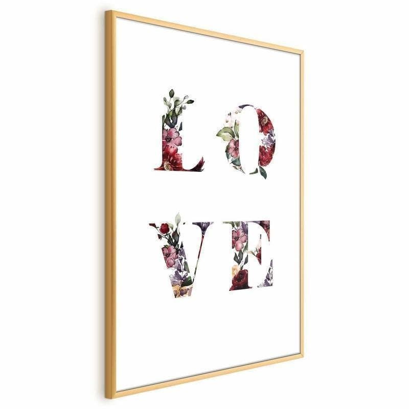 Poster - Love in Flowers in Poster e stampe Collezione Casa - Trebisacce, commercioVirtuoso.it