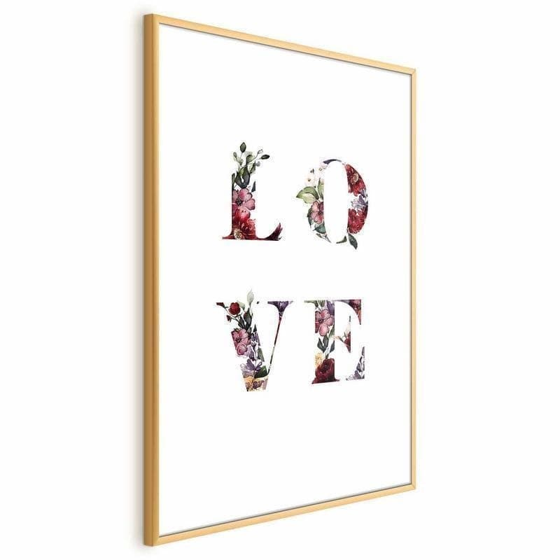 Poster - Love in Flowers in Poster e stampe Collezione Casa - Trebisacce, commercioVirtuoso.it