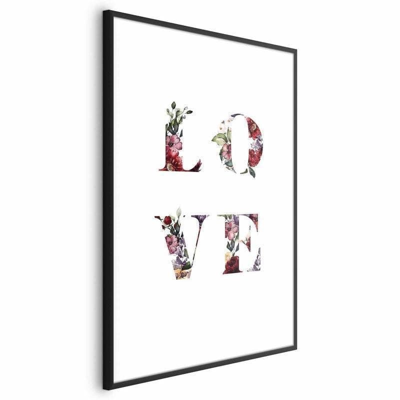 Poster - Love in Flowers in Poster e stampe Collezione Casa - Trebisacce, commercioVirtuoso.it