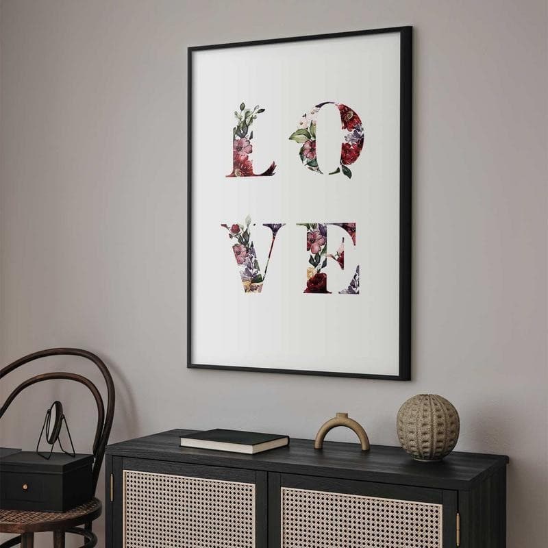 Poster - Love in Flowers in Poster e stampe Collezione Casa - Trebisacce, commercioVirtuoso.it