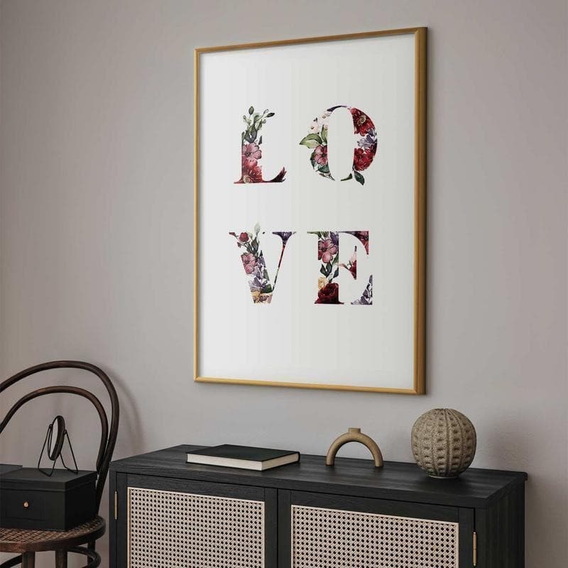 Poster - Love in Flowers in Poster e stampe Collezione Casa - Trebisacce, commercioVirtuoso.it