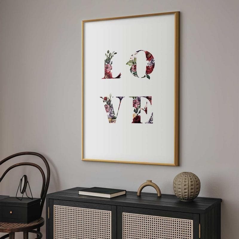 Poster - Love in Flowers in Poster e stampe Collezione Casa - Trebisacce, commercioVirtuoso.it