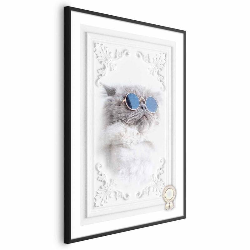 Poster - Cat in Glasses in Targhe e cartelli Collezione Casa - Trebisacce, commercioVirtuoso.it
