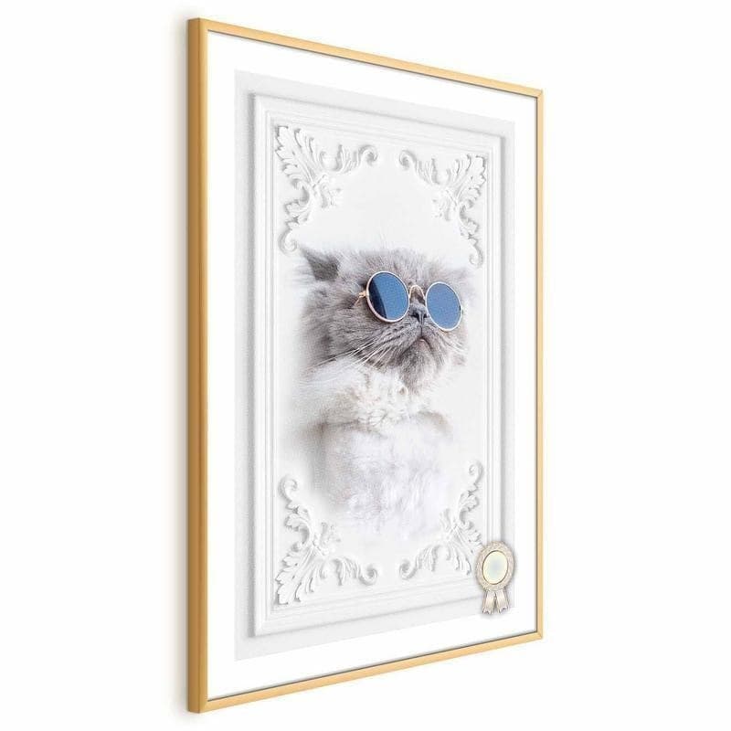 Poster - Cat in Glasses in Targhe e cartelli Collezione Casa - Trebisacce, commercioVirtuoso.it