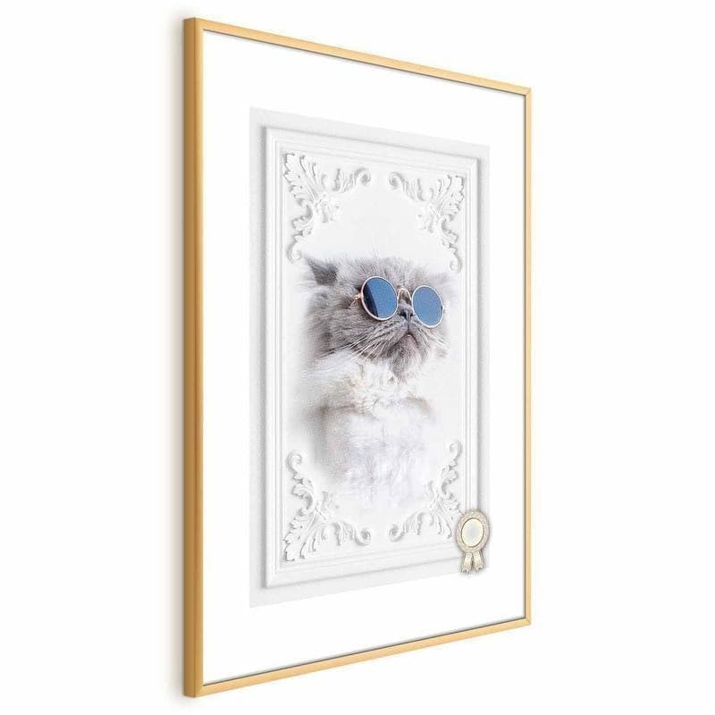 Poster - Cat in Glasses in Targhe e cartelli Collezione Casa - Trebisacce, commercioVirtuoso.it