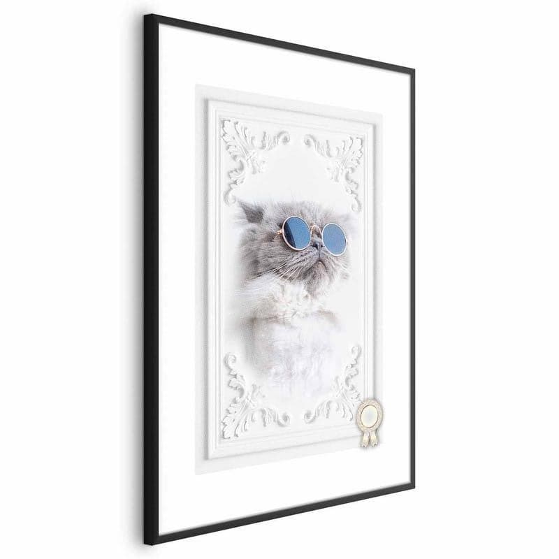 Poster - Cat in Glasses in Targhe e cartelli Collezione Casa - Trebisacce, commercioVirtuoso.it