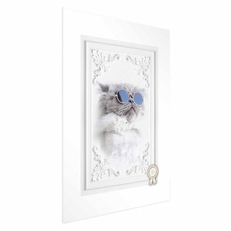 Poster - Cat in Glasses in Targhe e cartelli Collezione Casa - Trebisacce, commercioVirtuoso.it