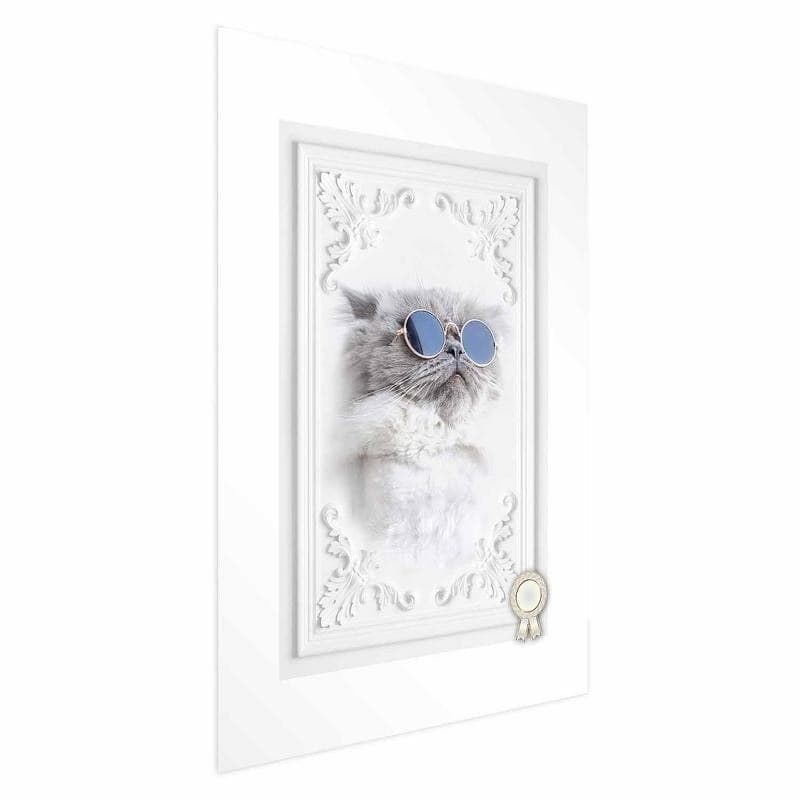 Poster - Cat in Glasses in Targhe e cartelli Collezione Casa - Trebisacce, commercioVirtuoso.it