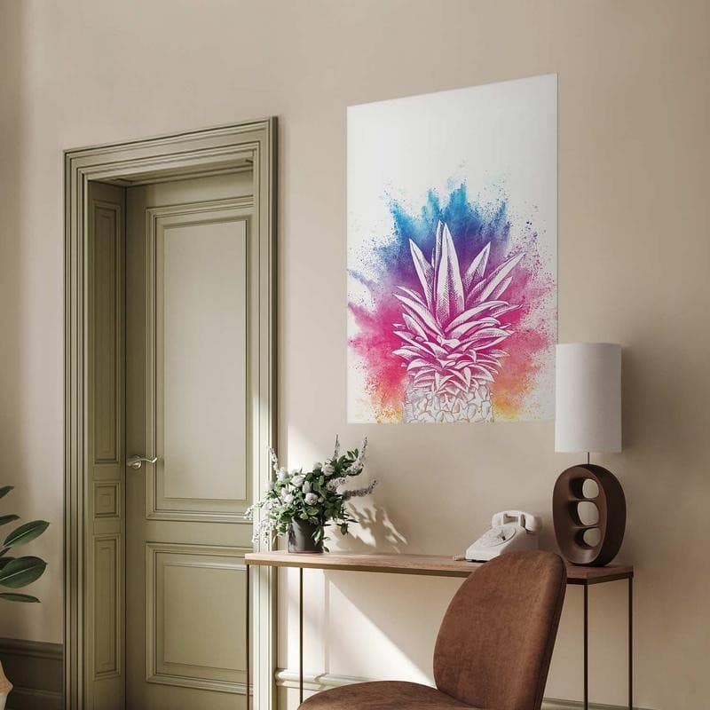 Poster - Colorful Pineapple in Poster e stampe Collezione Casa - Trebisacce, commercioVirtuoso.it
