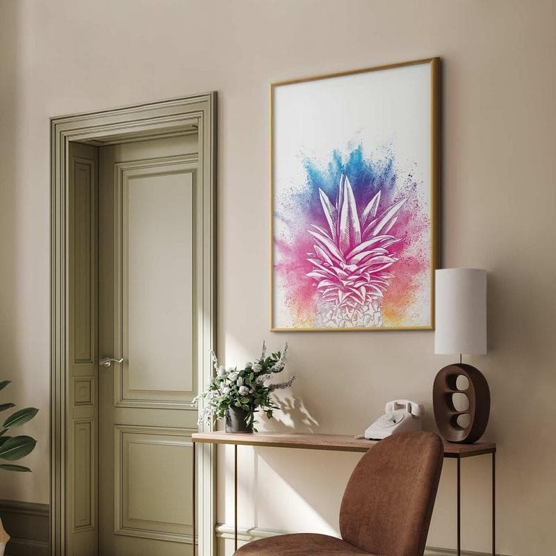 Poster - Colorful Pineapple in Poster e stampe Collezione Casa - Trebisacce, commercioVirtuoso.it