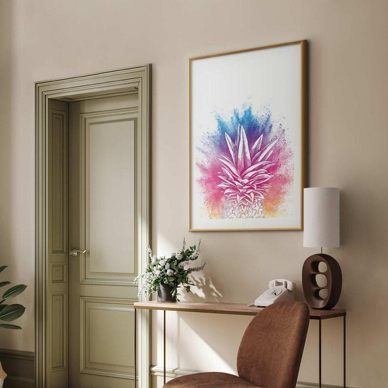 Poster - Colorful Pineapple in Poster e stampe Collezione Casa - Trebisacce, commercioVirtuoso.it