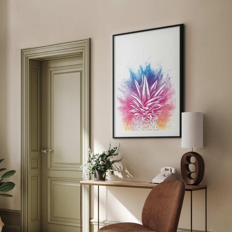Poster - Colorful Pineapple in Poster e stampe Collezione Casa - Trebisacce, commercioVirtuoso.it