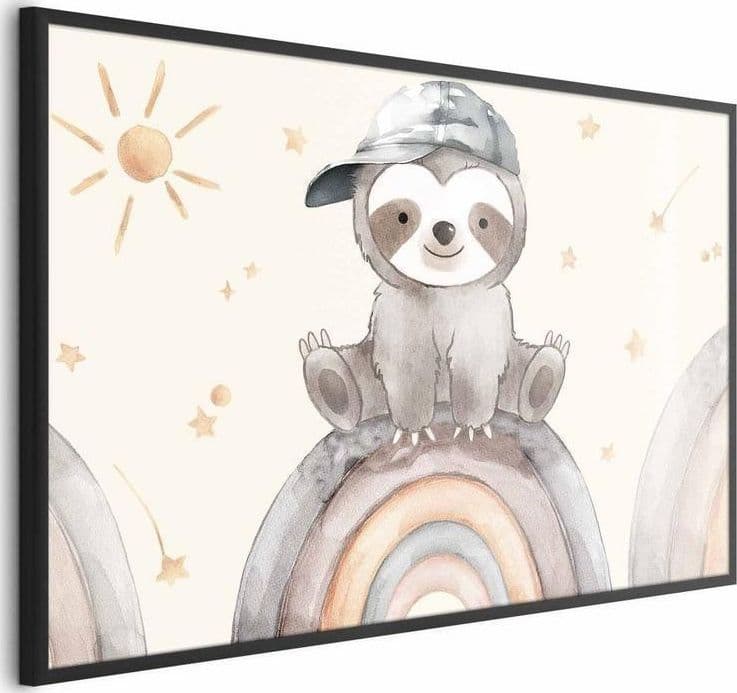 Poster - Little Animal Among Stars and Rainbows in Poster e stampe Collezione Casa - Trebisacce, commercioVirtuoso.it