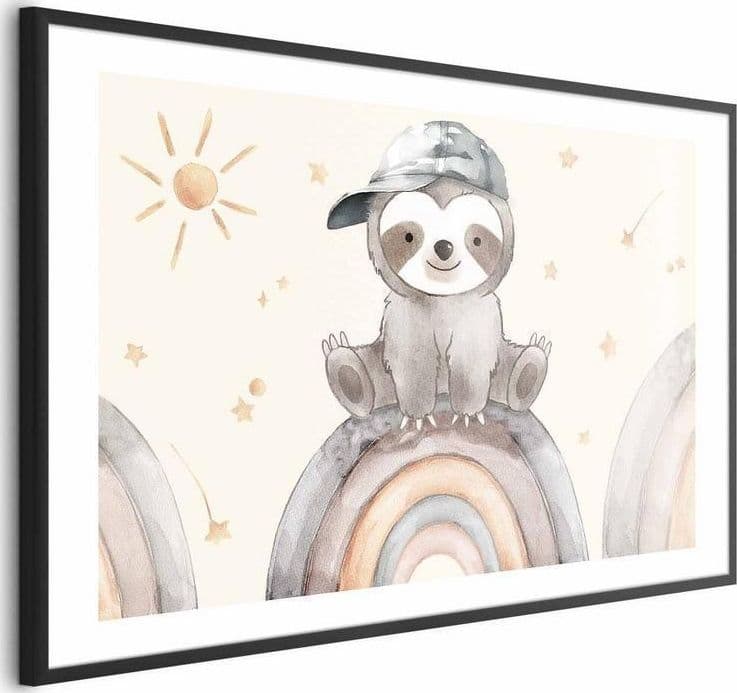 Poster - Little Animal Among Stars and Rainbows in Poster e stampe Collezione Casa - Trebisacce, commercioVirtuoso.it