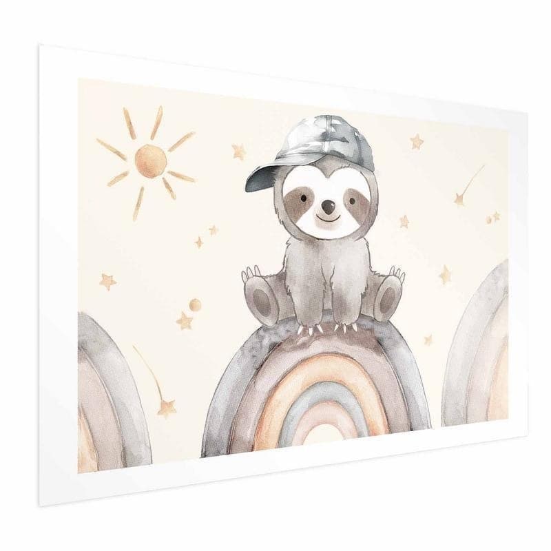 Poster - Little Animal Among Stars and Rainbows in Poster e stampe Collezione Casa - Trebisacce, commercioVirtuoso.it