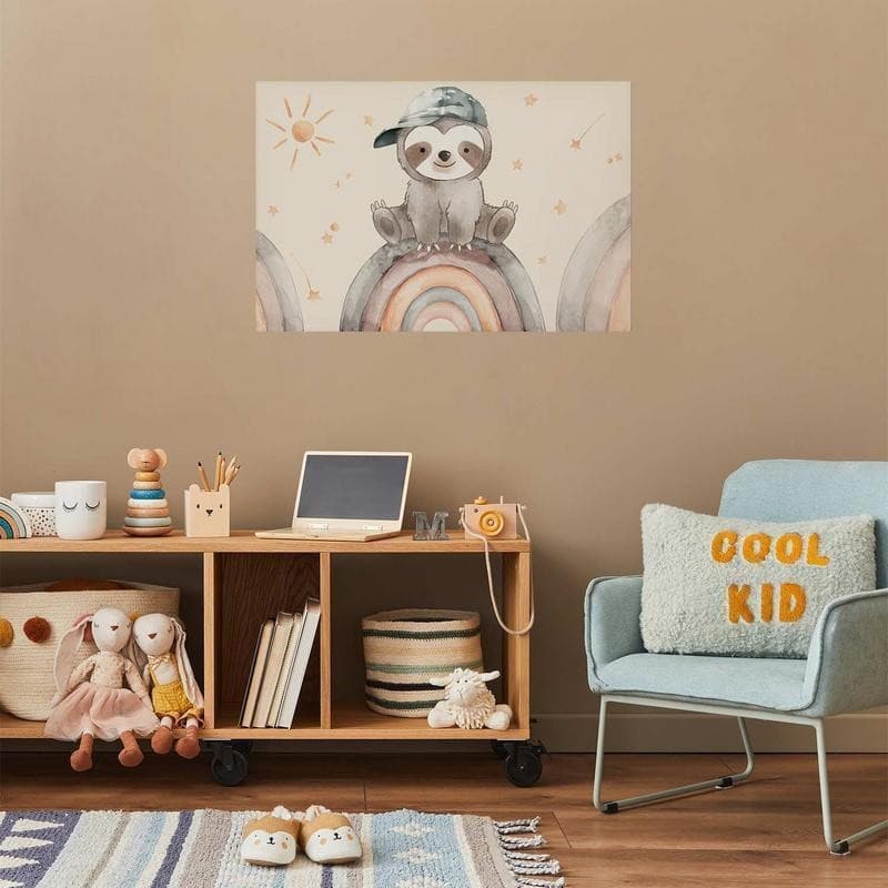 Poster - Little Animal Among Stars and Rainbows in Poster e stampe Collezione Casa - Trebisacce, commercioVirtuoso.it