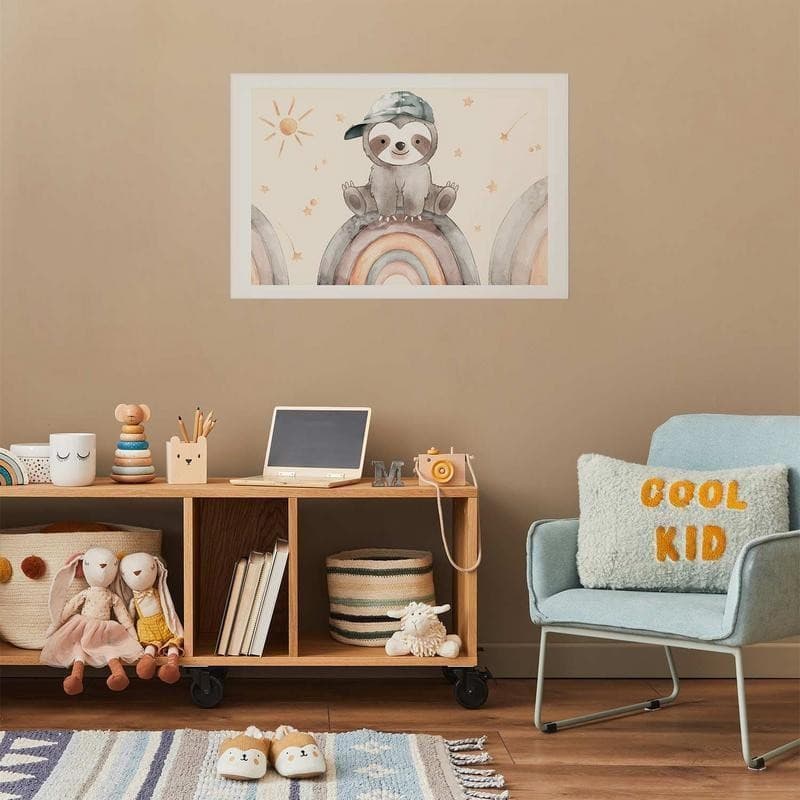 Poster - Little Animal Among Stars and Rainbows in Poster e stampe Collezione Casa - Trebisacce, commercioVirtuoso.it