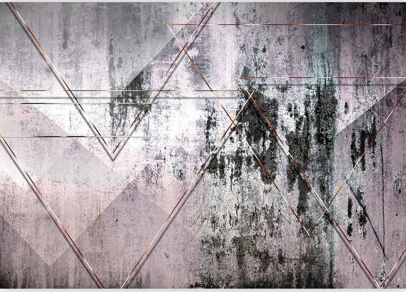 Fotomurale Geometric Wall in Carta da parati Collezione Casa - Trebisacce, commercioVirtuoso.it