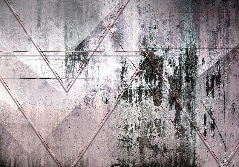 Fotomurale Geometric Wall in Carta da parati Collezione Casa - Trebisacce, commercioVirtuoso.it