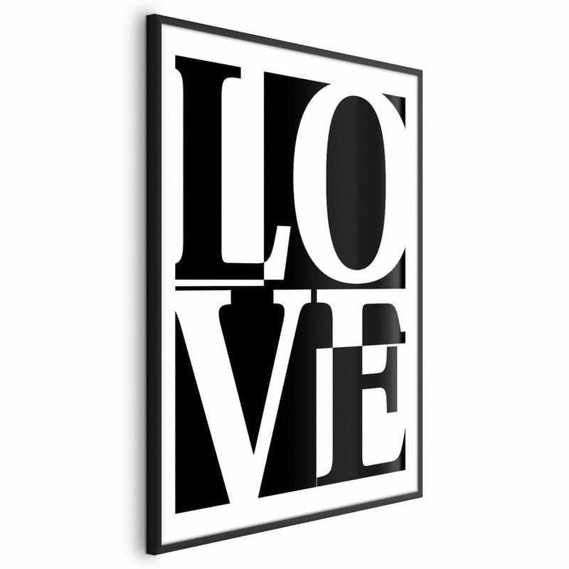 Poster - Black-and-White Love in Poster e stampe Collezione Casa - Trebisacce, commercioVirtuoso.it