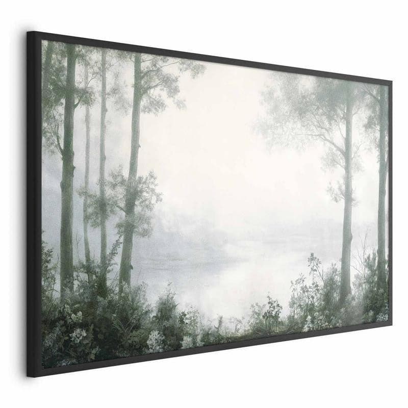 Poster - Forest and Pond in Patinated Green in Poster e stampe Collezione Casa - Trebisacce, commercioVirtuoso.it