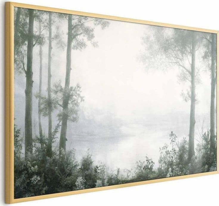 Poster - Forest and Pond in Patinated Green in Poster e stampe Collezione Casa - Trebisacce, commercioVirtuoso.it