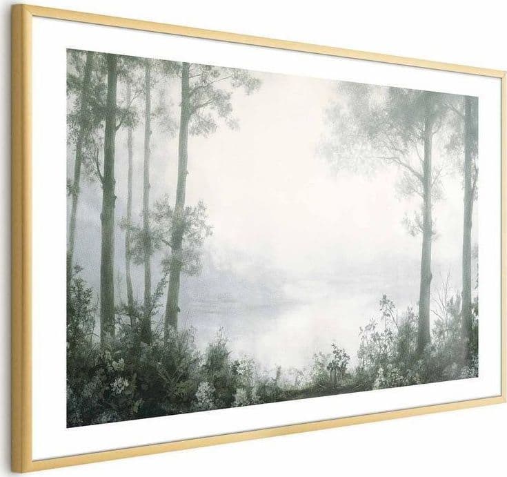 Poster - Forest and Pond in Patinated Green in Poster e stampe Collezione Casa - Trebisacce, commercioVirtuoso.it