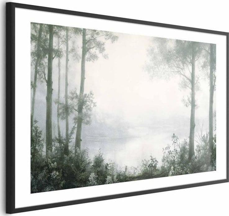 Poster - Forest and Pond in Patinated Green in Poster e stampe Collezione Casa - Trebisacce, commercioVirtuoso.it