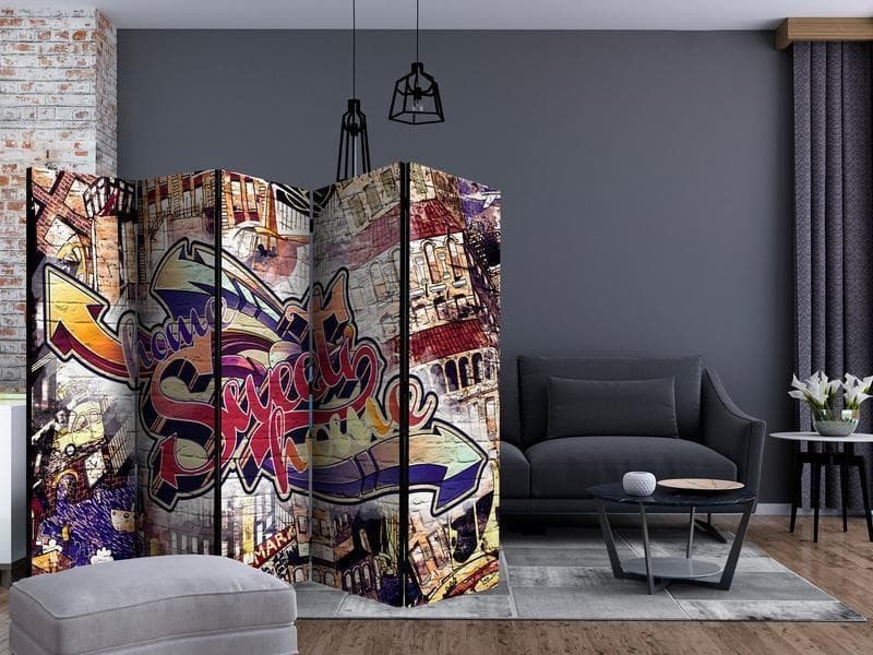 Paravento Cool Graffiti II [Room Dividers] in Paraventi Collezione Casa - Trebisacce, commercioVirtuoso.it