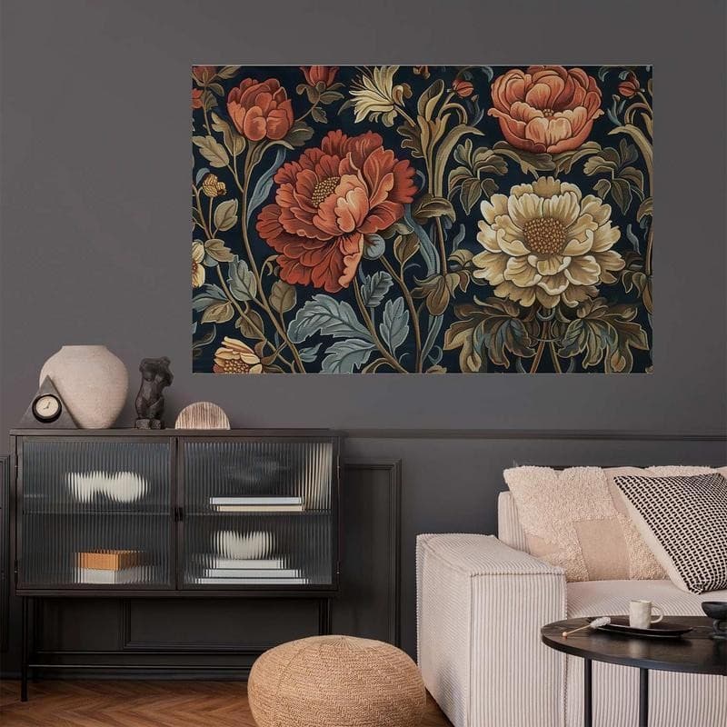 Poster - Tapestry Large Retro Flowers in Arazzi e tappezzeria Collezione Casa - Trebisacce, commercioVirtuoso.it