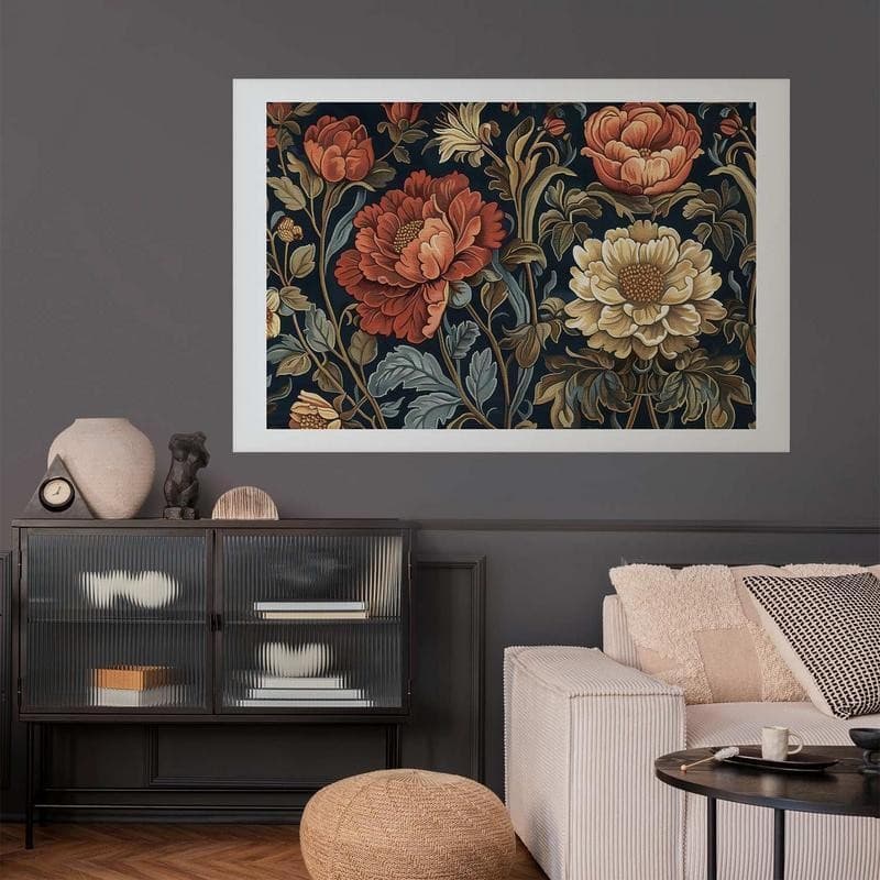 Poster - Tapestry Large Retro Flowers in Arazzi e tappezzeria Collezione Casa - Trebisacce, commercioVirtuoso.it