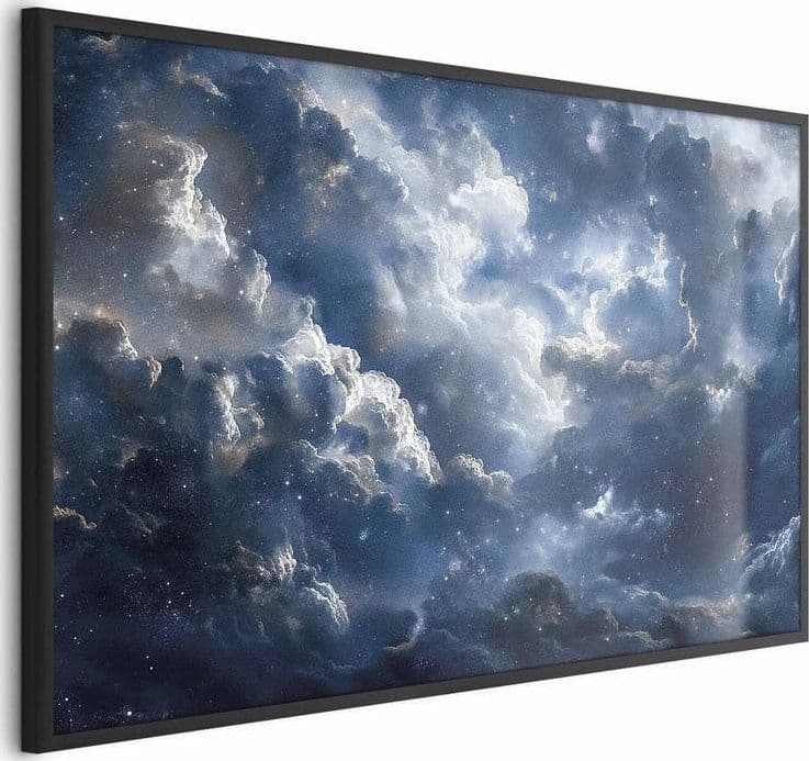 Poster - Astronomical Wonders: Clouds and Stars in Harmonious Union in Arazzi e tappezzeria Collezione Casa - Trebisacce, commercioVirtuoso.it