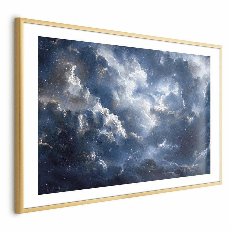 Poster - Astronomical Wonders: Clouds and Stars in Harmonious Union in Arazzi e tappezzeria Collezione Casa - Trebisacce, commercioVirtuoso.it