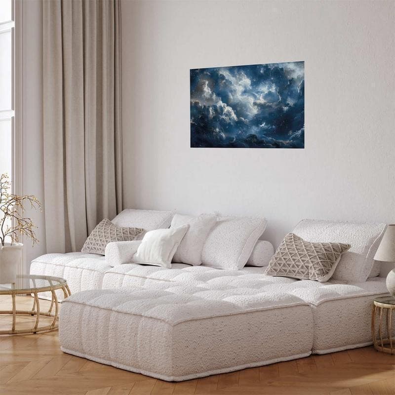 Poster - Astronomical Wonders: Clouds and Stars in Harmonious Union in Arazzi e tappezzeria Collezione Casa - Trebisacce, commercioVirtuoso.it