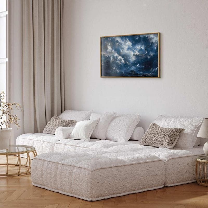 Poster - Astronomical Wonders: Clouds and Stars in Harmonious Union in Arazzi e tappezzeria Collezione Casa - Trebisacce, commercioVirtuoso.it