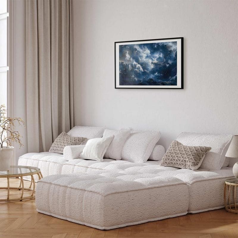 Poster - Astronomical Wonders: Clouds and Stars in Harmonious Union in Arazzi e tappezzeria Collezione Casa - Trebisacce, commercioVirtuoso.it