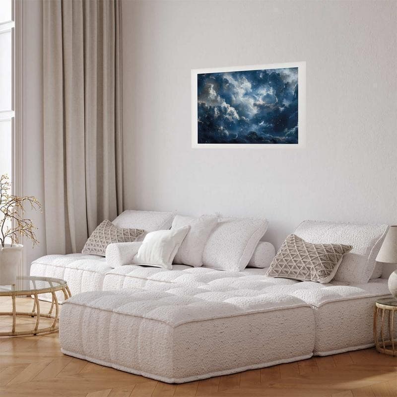 Poster - Astronomical Wonders: Clouds and Stars in Harmonious Union in Arazzi e tappezzeria Collezione Casa - Trebisacce, commercioVirtuoso.it